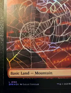 Mountain (Full Art) 0192 Foil Land Spider-Man Magic: The Gathering - Image 4