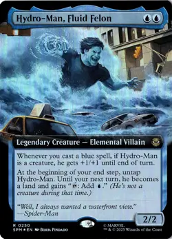 NM - Hydro-Man, Fluid Felon Foil (Extended Art) R Marvel's Spider-Man 250 - Image 1