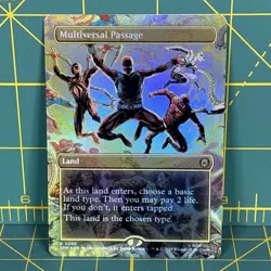 Multiversal Passage Borderless Foil 206 R MTG Marvel's Spider-Man SPM Rare Magic - Image 1