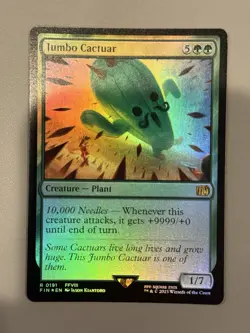 Jumbo Cactuar 0191 Final Fantasy Foil MTG Rare NM - Image 1