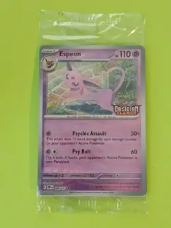 Espeon Pokemon Scarlet & Violet Black Star 086/197 Best Buy Promo Reverse Holo - Image 1