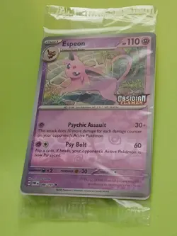 Espeon Pokemon Scarlet & Violet Black Star 086/197 Best Buy Promo Reverse Holo - Image 2