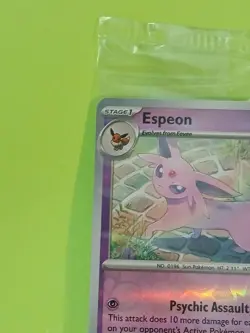 Espeon Pokemon Scarlet & Violet Black Star 086/197 Best Buy Promo Reverse Holo - Image 4
