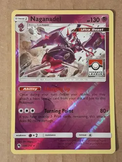 Pokemon Naganadel 168/214 League Reverse Holo Promo NM-Mint See Pictures - Image 1