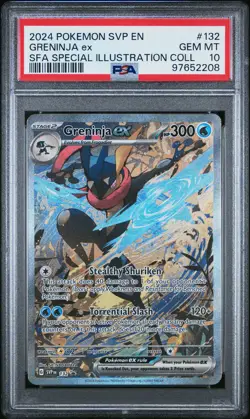 2024 POKEMON SVP EN-SV BLACK STAR PROMO #132 GRENINJA EX PSA 10 - Image 1