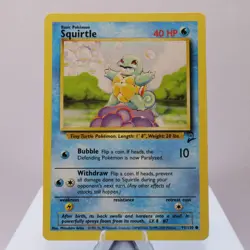 Pokemon TCG - Squirtle 93/130 Base Set 2 Common WOTC - PL - Image 2