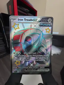 FREE SHIPPING Pokemon Iron Treads EX #73 Full Art S&V Black Star Promo - Image 1