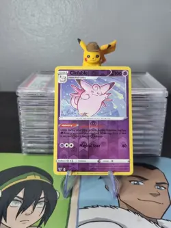 Pokemon TCG Clefable 064/185 Vivid Voltage Reverse Holo Rare Card - Image 1