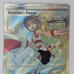 Korrina's Focus 160/163 Battle Styles Holo Rare Pokemon Card Full Art Ultra Rare - Image 2
