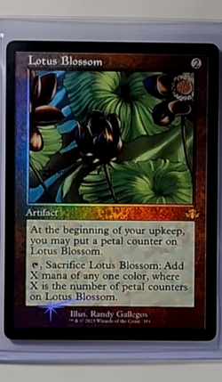 MTG Magic The Gathering DMR Dominaria Remastered Retro Frame Foil Lotus Blossom - Image 1