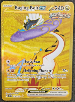 Raging Bolt ex 196/162 Pokemon Temporal Forces Holo Full Art Ultra Rare - Image 1