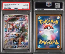 2023 POKEMON JAPANESE SV2a-POKEMON 151 ART RAREMACHOKE #177 PSA 10 GEM MINT - Image 3
