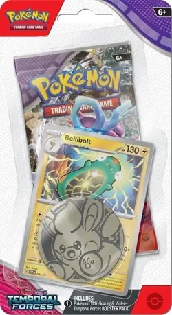 Pokemon TCG Temporal Forces Single Pack Blister [Bellibolt] - New/Sealed - Image 1