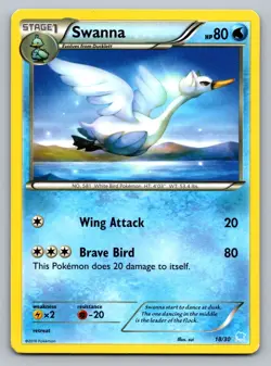 Pokemon TCG XY Trainer Kit: Pikachu Libre & Suicune Swanna #18 - Image 1