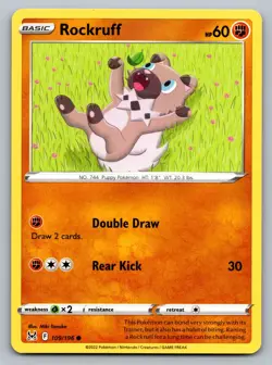 Pokemon TCG SWSH11: Lost Origin Rockruff 109/196 - Image 1