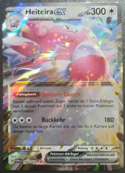 Heiteira EX 134/167 / Pokemon Karte / Maskerade im Zwielicht / DE - Image 1