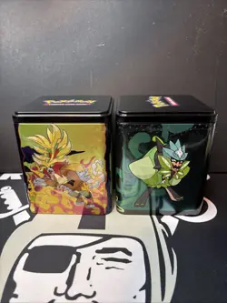 empty 2 Stacking Tin Pokemon mini tin lot - Image 1