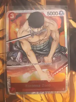 One Piece Card Game Roronoa Zoro ST01-013 Super Rare Straw Hat Crew English NM - Image 1