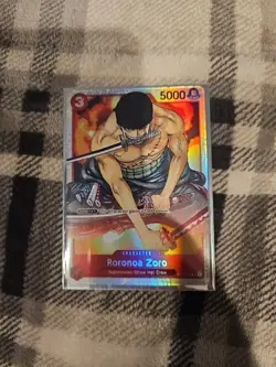 2022 One Piece Card Game Roronoa Zoro ST01-013 SR Supernovas / Straw Hat Crew - Image 1