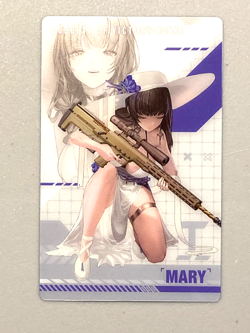 Mary - Goddess of Victory: Nikke White Plastic Card - Image 1