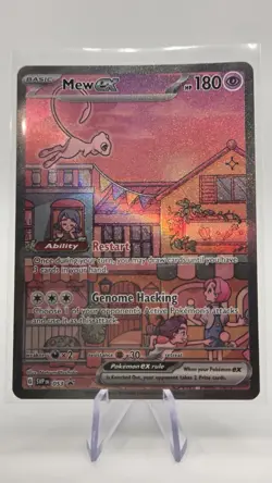 Pokemon TCG Scarlet & Violet Mew EX SVP 053 Black Star Promo Holo Card - Image 2