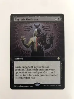 Phyresis Outbreak Extended Borderless MTG Magic the Gathering Card NM Mint ONC - Image 1