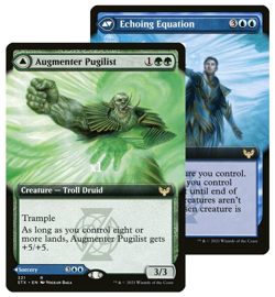 MTG Borderless Strixhaven STX Augmenter Pugilist / Echoing Equation MINT - Image 1