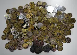 Lot Of (388) Pokemon TCG Collectors Coin Jumbo 2” Flip Coins Charizard Pikachu + - Image 1