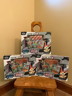 Lot of 3 Pokemon TCG Victini Illustration Collection Boxes Sealed Scarlet Violet - Image 1