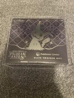 Paldean Fates Pokemon Center Exclusive ETB Sealed Elite Trainer Box Acrylic Case - Image 2