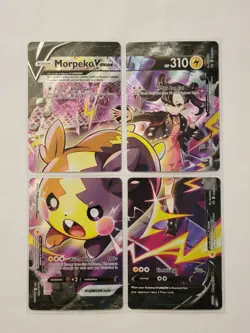 Morpeko V-Union SWSH 287 / 288 / 289 / 290 Black Star Promo SET NM Pokemon - Image 1