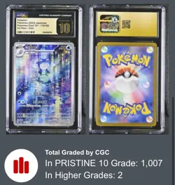 CGC Pristine 10 Poliwhirl Art Rare Holo #176 Pokemon 2023 Scarlet & Violet 151 - Image 3