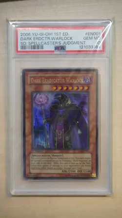 2006 Yu-Gi-Oh! Dark Eradicator Warlock SD6-EN001, 1st Edition, PSA 10 Gem Mint! - Image 1