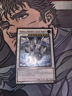 Yu-Gi-Oh! Trishula, Dragon of the Ice Barrier AP08-EN001 Ultimate Rare NM - Image 1