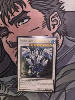 Yu-Gi-Oh! Trishula, Dragon of the Ice Barrier AP08-EN001 Ultimate Rare NM - Image 3