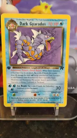 DARK GYARADOS Team Rocket POKEMON Non-Holo 1st Edition 2000 Trading Card 25/82 - Image 1