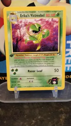 ERIKA'S VICTREEBEL Gym Heroes POKEMON Non-Holo 1st Ed. 2000 Trading Card 26/132 - Image 1