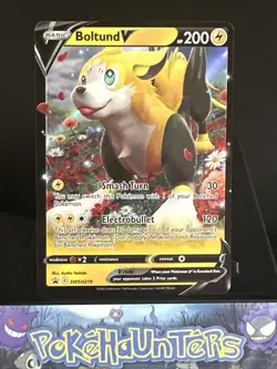 Pokemon Card Boltund V SWSH219 Black Star Promo Half Art Rare Near Mint - Image 1