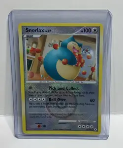Snorlax 33/111 Rising Rivals Crosshatch Pokemon League Promo Card - Image 1