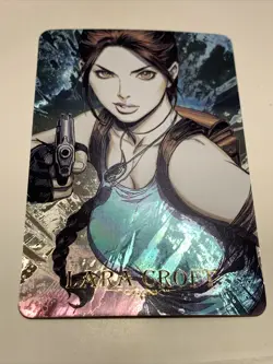 Lara Croft Tomb Raider Goddess Anime Waifu Holo Art Card ACG Carddass Girl Sexy - Image 1