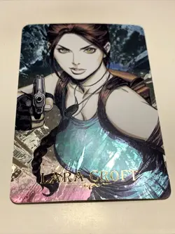 Lara Croft Tomb Raider Goddess Anime Waifu Holo Art Card ACG Carddass Girl Sexy - Image 5