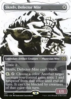Skrelv, Defector Mite - Phyrexia: All Will Be One #301,rare Showcase, Borderless - Image 1