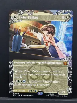 MTG Marvel Spiderman Peter Parker Amazing Spiderman Borderless SPM 0208 - Image 1