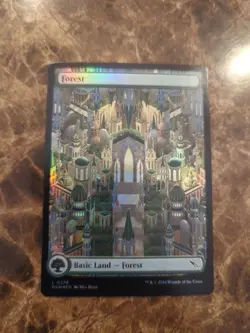 MTG-Forest (Full Art Foil)- #0276- Murders At Karlov Manor- NM - Image 1
