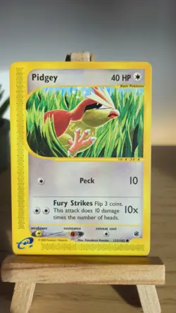 Pokemon TCG Pidgey Expedition Base Set 123/165 Regular Common Excellent - Image 1