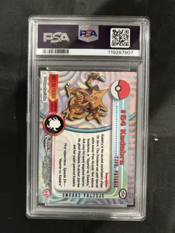 2000 Pokemon Topps Chrome Kadabra Spectra #64 - PSA 9 - Image 2