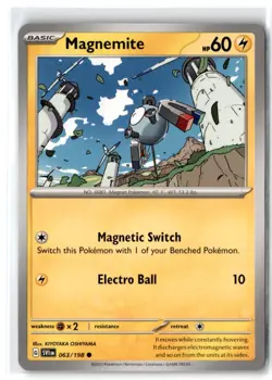 2023 Scarlet & Violet Series - Obsidian Flames Magnemite #63 Common - Image 1