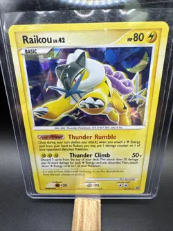 Raikou LV.42 16/132- Secret Wonders Cracked Ice Rare Holo Pokemon Card - Image 2
