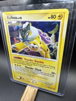 Raikou LV.42 16/132- Secret Wonders Cracked Ice Rare Holo Pokemon Card - Image 3