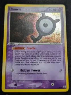 Unown Y - Y/28 - Pokemon Ex Unseen Forces Holo Rare Card LP - Image 1